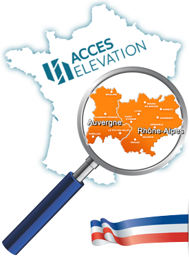 Accès Élévation intervient à votre domicile en région Auvergne-Rhône-Alpes